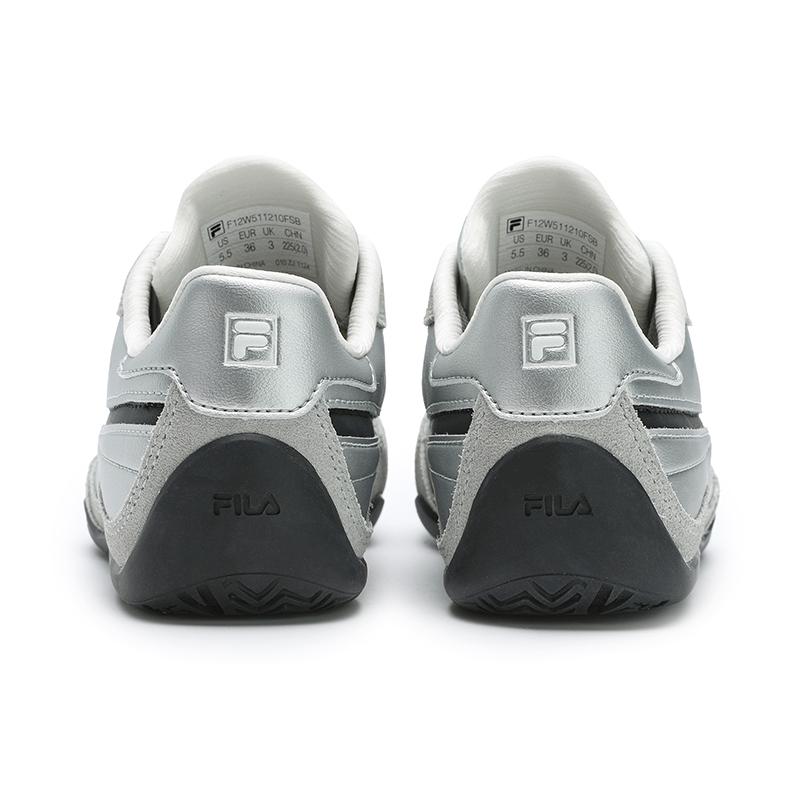 Fila Кроссовки Turbo Удобные Модные Универсальные Тонкая подошва Прочные Легкие Низкие кеды для скейтбординга Женские кроссовки Серый Черный Серебристый F12W511210FSB