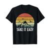 Retro Take It Easy T Shirt Vintage Outdoors Camping Vintage Fashion Unisex Soft Top For Everyday Wear Casual Versatile