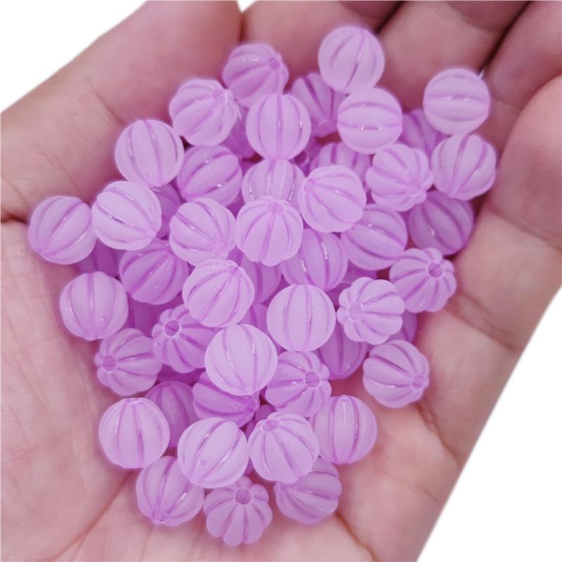 Товары для дома и вечеринок Изготовление ювелирных изделий 20 шт. Spacer Craft DIY 9 мм яркие цвета матовые свободные бусины тыква акриловое ожерелье браслет