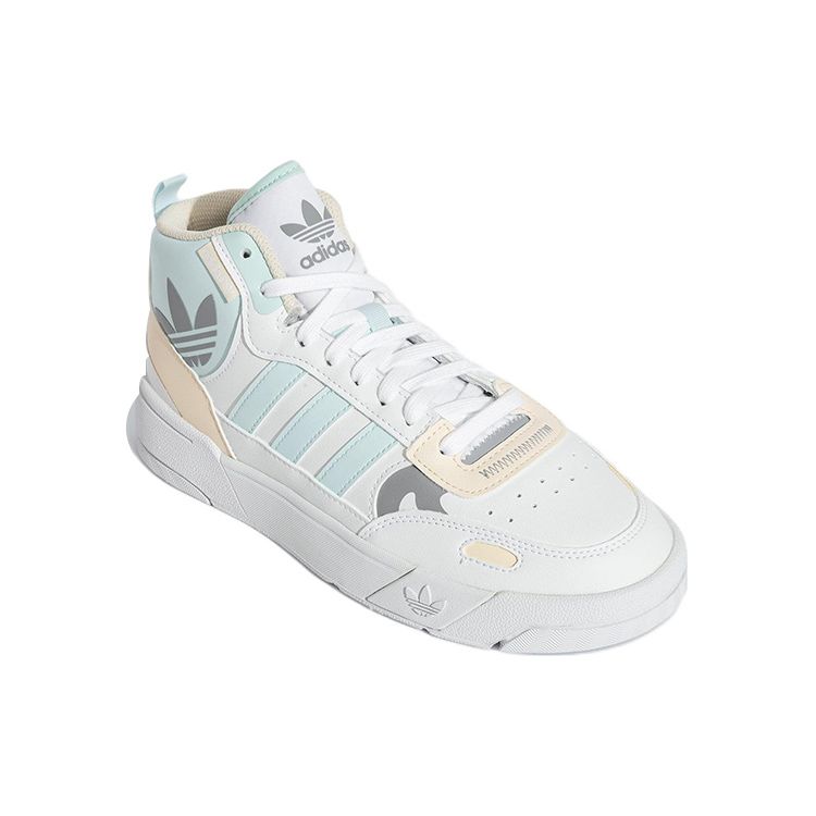 Adidas Originals Post Up Classic Durable Non-Slip Mid-Top Skate Shoes Women Skate Shoes White Blue ID4082