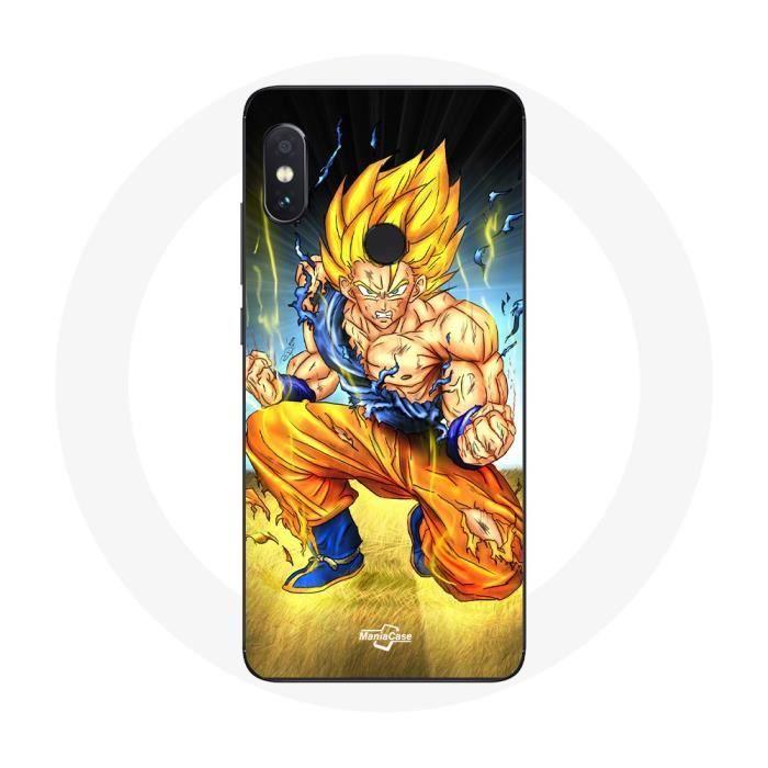 Coque pour Xiaomi Redmi Note 5 Pro Son goku dragon ball corps enervé
