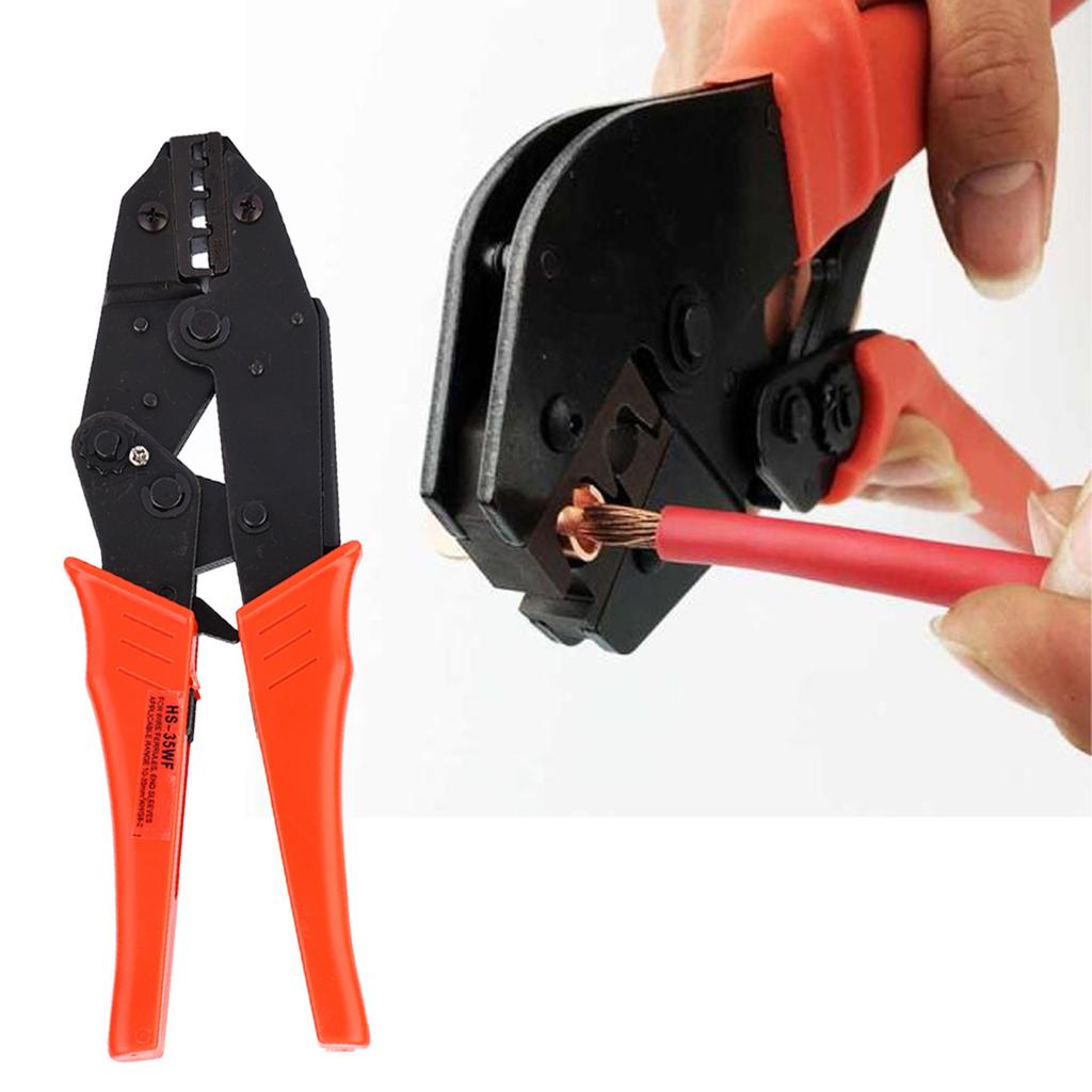 Crimping Pliers Wire Terminal Crimper 10 35mm 8 2AWG for Tube and Pre Insulated Terminals
