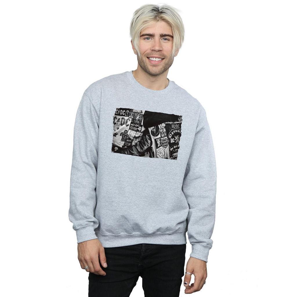 AC/DC Мужская толстовка из коллекции значков и плакатов