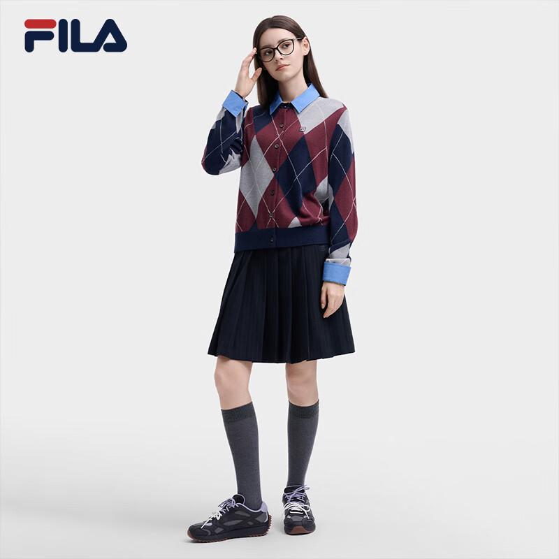 Fila Женская повседневная плиссированная мини-юбка