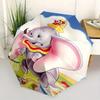 Автоматический складной зонт-трость Dumbo Elephant, Мультяшный дизайн, Милый мультяшный рисунок, Портативный уличный зонт, Идеальный, Праздничный подарок для Disney f