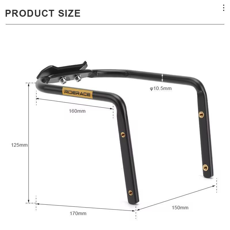 Кронштейн стабилизатора седла велосипеда RIDERACE, кронштейн для крепления заднего сиденья, полка для багажника, держатель для сумки для велосипеда, держатель для бутылки с водой