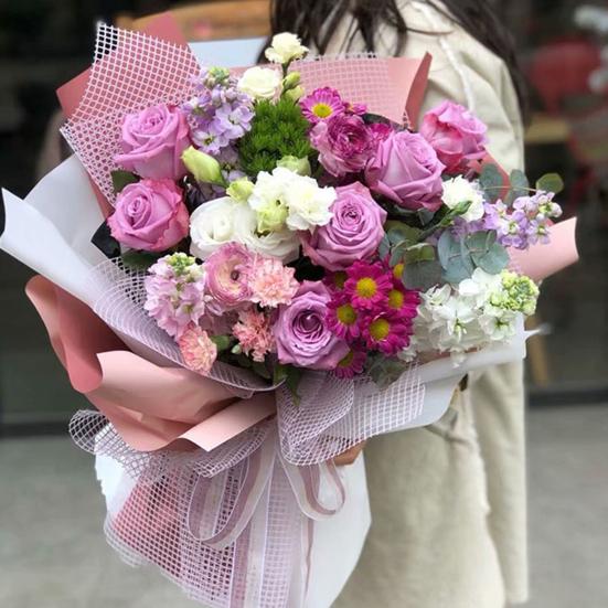 1 рулон сетки для упаковки цветов, декоративная, привлекательная, полиэстеровая, товары для рукоделия, оберточная бумага для букета