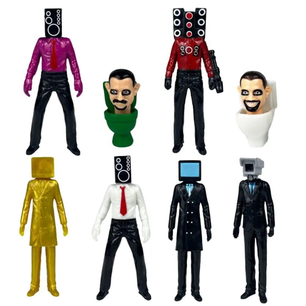 Skibidi Туалет Человек Камера Человек Фигура Спикер Человек Модель Оператор Фигурки Украшения ПВХ Кукла Коллекционная Игрушка