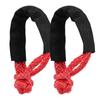 2X Soft Shackle Rope Synthetic Tow Recovery Strap 38,000Lbs WLL Auto Parts Tow Rope Synthetic Fiber