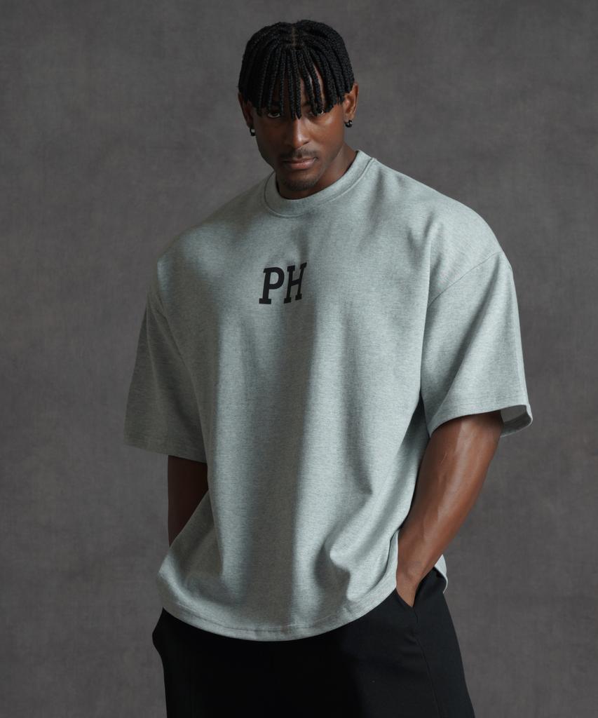 PHERMENON Oversized Ph Short Sleeve T-Shirt - Gray