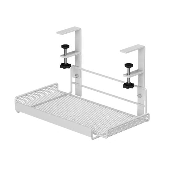 Лоток для прокладки кабелей под столом, регулируемый удлинитель для компьютерного стола, Wi-Fi-маршрутизатор, держатель для проводов, органайзер, металлическая полка для хранения