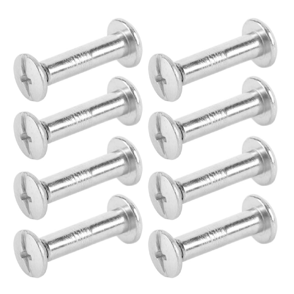 100 Pairs M2 Rivet Set Stainless Steel Flat Round Hex Socket Head Stud Set for Construction Woodworking 3 X 11 X 6mm