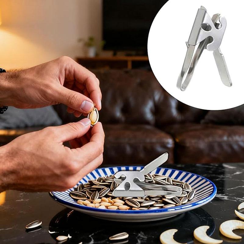 Stainless Steel Melon Seed Peeling Artifact Pine Nut Opening Device Melon Seed Peeler Peanut Sheller Shell Opener7