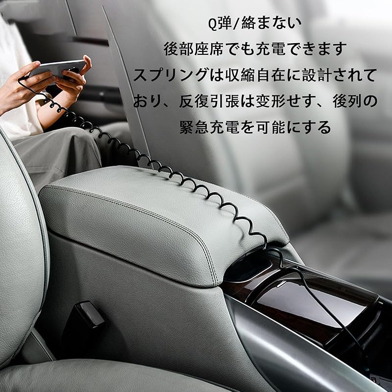 USB C Cable From 30cm To 1.5M Extend Up To 3A Fast Charging Type C Telescopic USB2.0 Data Transfer Coil Type High Durability Prevention of