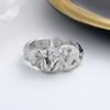 S925 Silver Ring with Irregular Texture, Cast Ring, Fashionable and Simple Open Finger, Super Cool Design Jewelry, Tail Ring