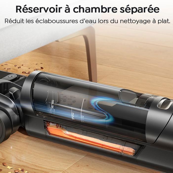 Laresar S7 Pro Combo 3-in-1 Cordless vacuum cleaner – Drying 5 min– Auto-cleaning 80°C–180° flat–LED- 50min Runtime