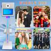 DSLR Photo Booth Machine with 15.6 Inch Touch Screen, Photobooth Machine with Flight Case & RGB Light for Party Events Rental