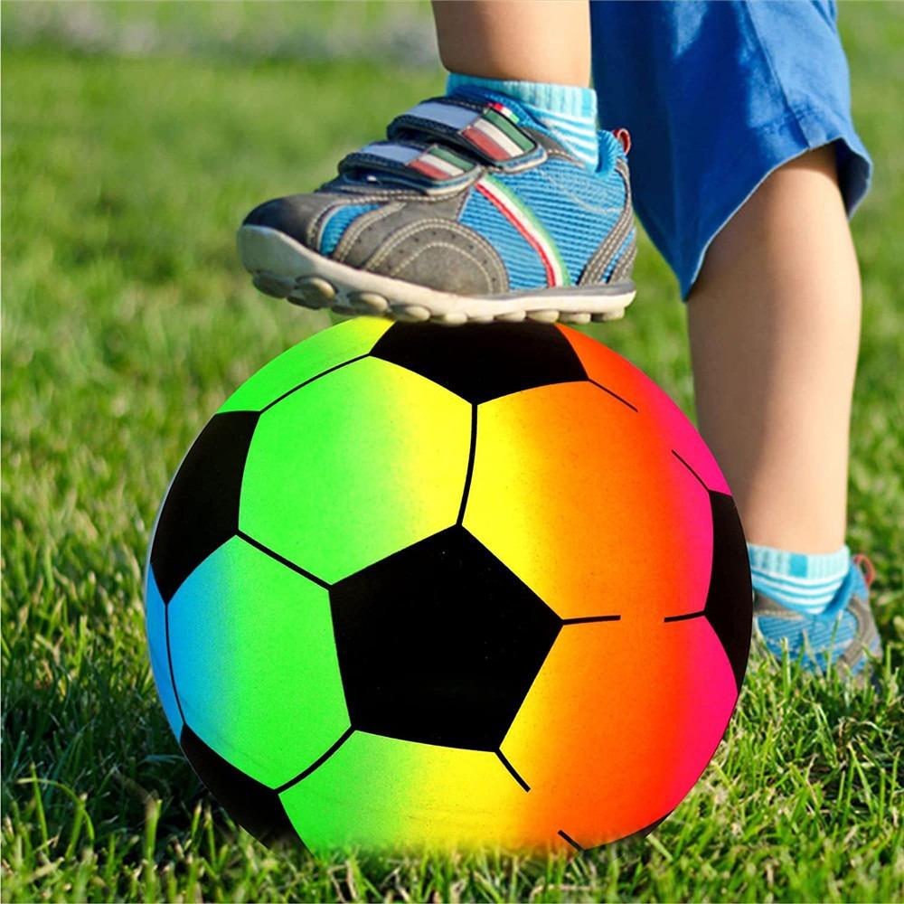 Toy Volleyball Beach Rainbow Balls Inflatable Football Toy Rainbow Football PVC Playthings