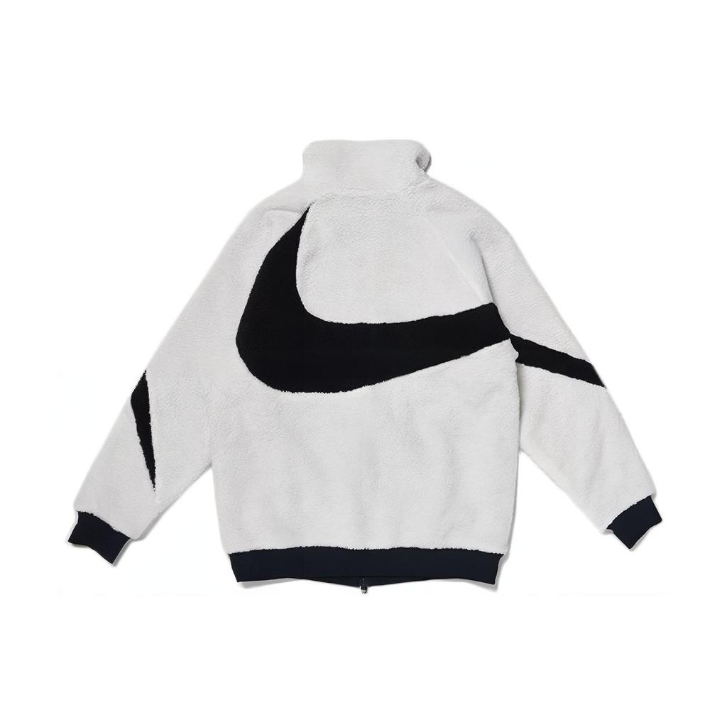 Nike Двусторонняя куртка-боа Big Swoosh (Азия) 'Белый' Мужской BQ6546-114