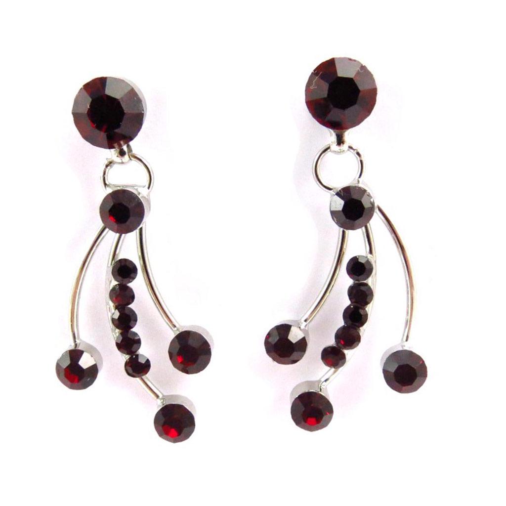 Les Trésors De Lily [J6677] — Красные дизайнерские серьги Paradis Floral