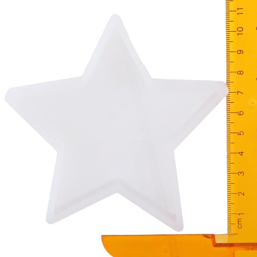 Силиконовая пятиконечная звезда силиконовая форма 11.3*11.3*2.6 см автомобильная свежесть силиконовая форма свеча