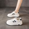 Платформенные белые туфли женские весенняя одежда 2025 новые популярные универсальные ангольско-красные бисквитные повседневные спортивные туфли