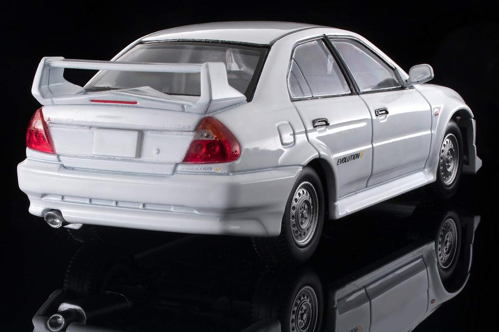 Tomica Limited Vintage Neo Scale Mitsubishi Lancer RS Evolution V White 1998 Model 1/64 LV-N187c (Finished Product)