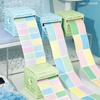 Back Full Adhesive Pearlescent Sticky Tabs Aesthetic Stationery Memo Pad  School Office