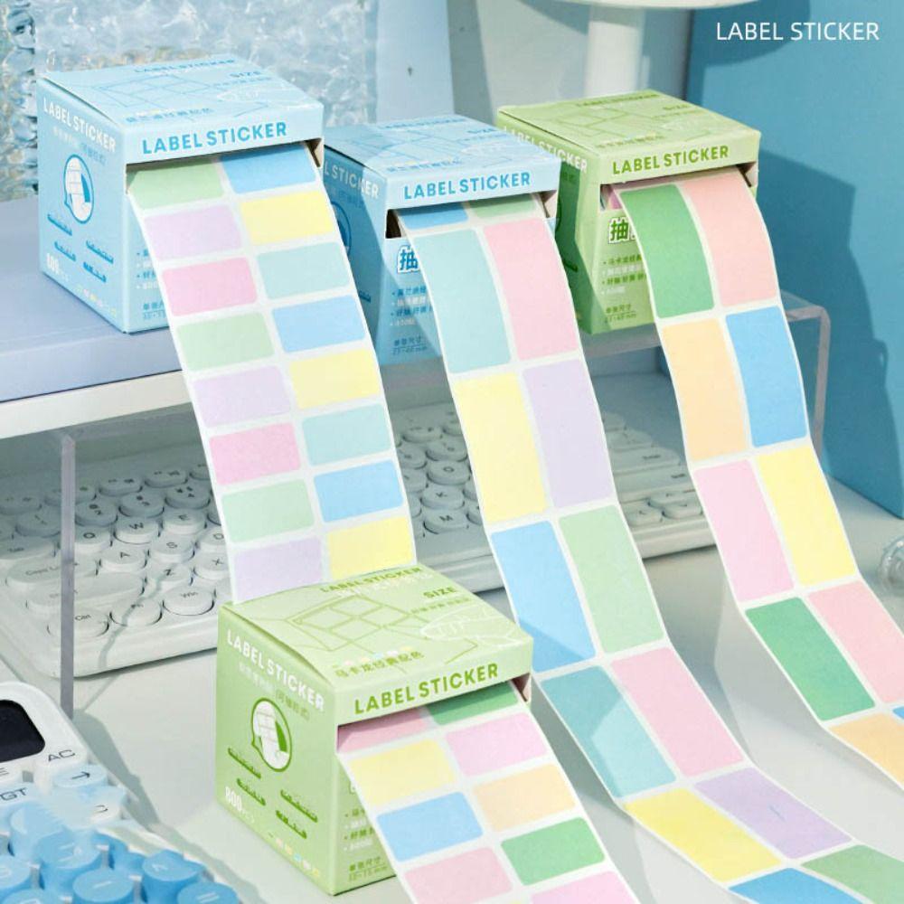 Back Full Adhesive Pearlescent Sticky Tabs Aesthetic Stationery Memo Pad  School Office