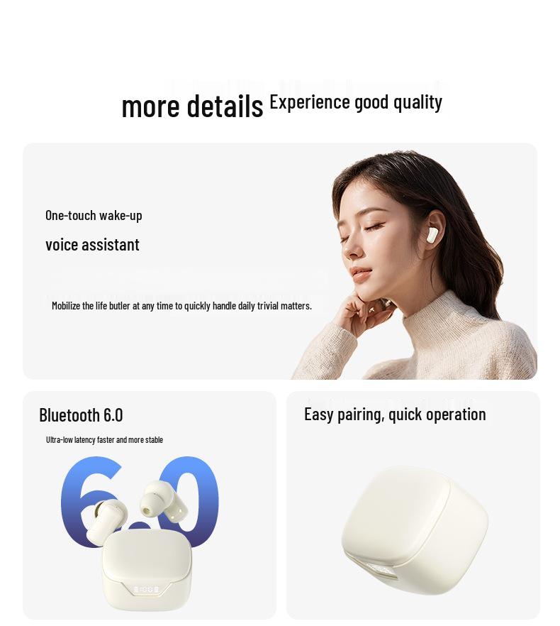 Q92 Bluetooth-наушники с шумоподавлением и сверхдолгим временем работы, с мягкими силиконовыми амбушюрами