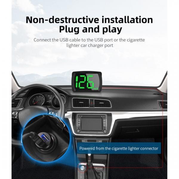 Универсальный HUD GPS дисплей спидометр одометр автомобиля цифровая скорость KMH