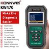 KONNWEI KW470 OBD2 Full System Scanner For F Ord Universal Car OBD 2 Code Reader With Battery Tester Diagnostic Tool
