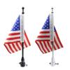 Motorcycle Flag Poles Mount for 1/2 Luggage Rack Motorcycle Flagpole Easy Install Flag Shelf With Base