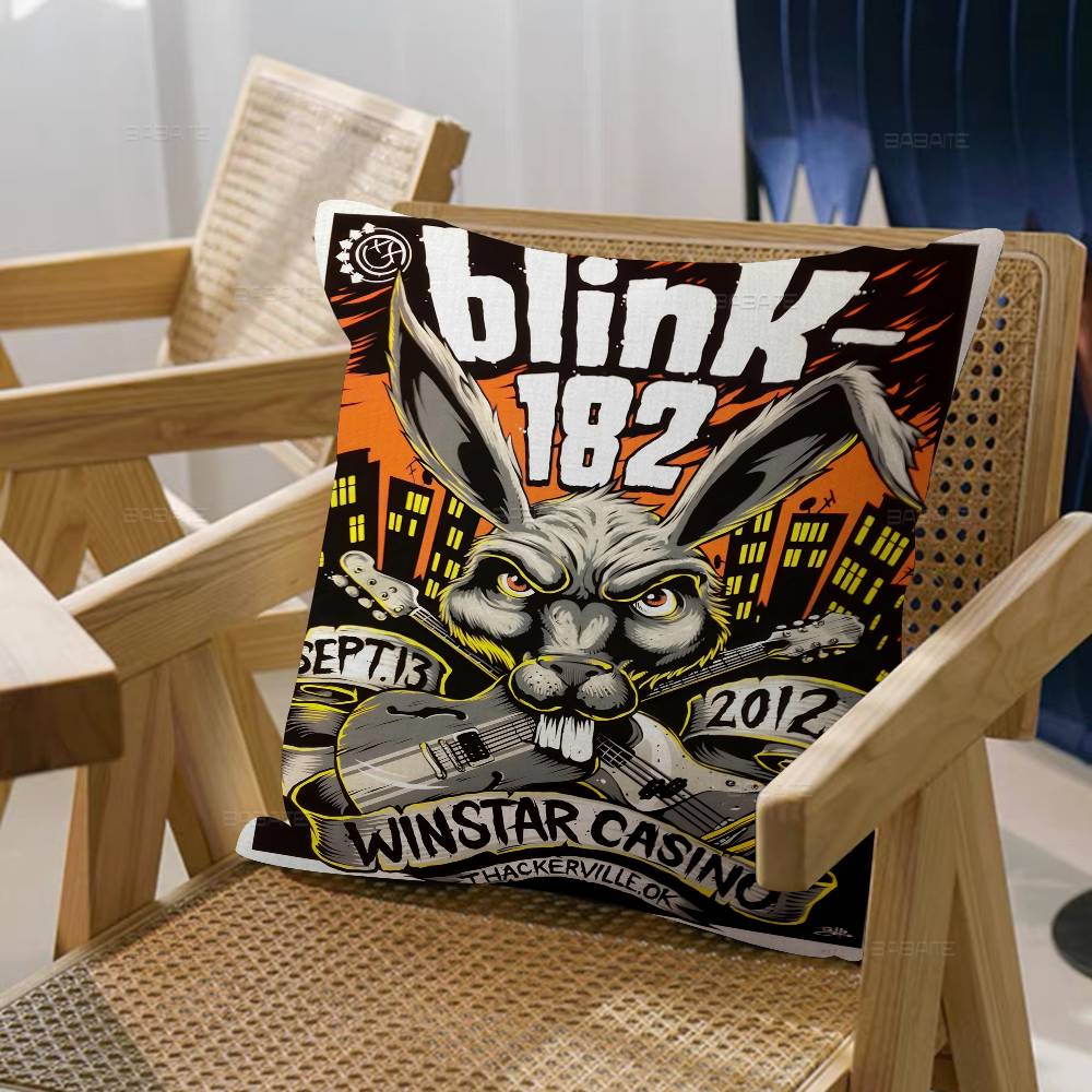 B-Blink 182 Rock-группа Наволочка мультфильм Подарок Чехол для подушки Спальня Дом Диван Стул Сиденье Декор наволочка