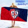 Пляжное полотенце с принтом Cagliari Calcio, большое, мягкое, быстросохнущее, для пляжа, кемпинга, плавания