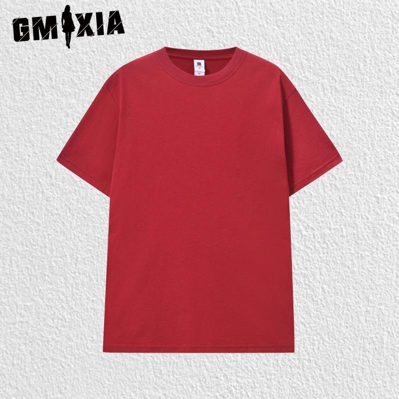 GMXIA Хлопковая футболка с коротким рукавом, мужская модная свободная рубашка с половиной рукава, сострадательная рубашка с принтом