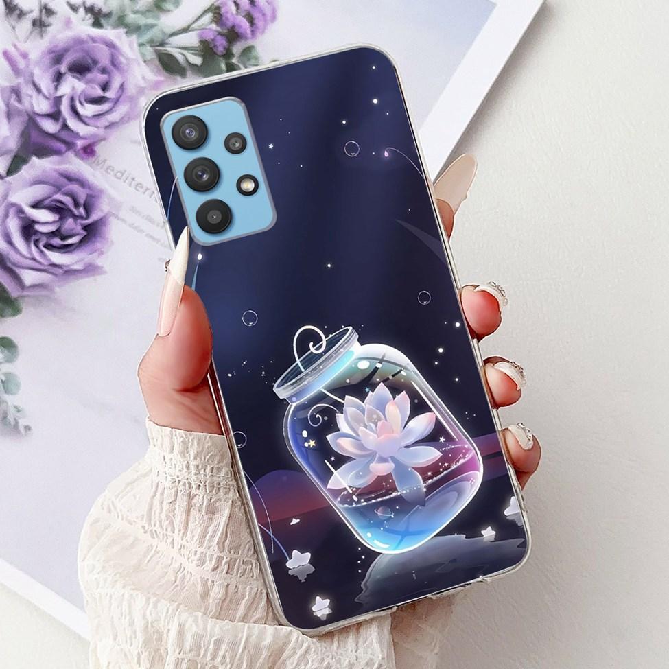Чехол для Samsung A32 5G SM-A326B Прозрачный Милый Кот Модный Забавный Расписной Задняя Крышка Для Samsung Galaxy M32 5G Чехол для Телефона SM- M326B