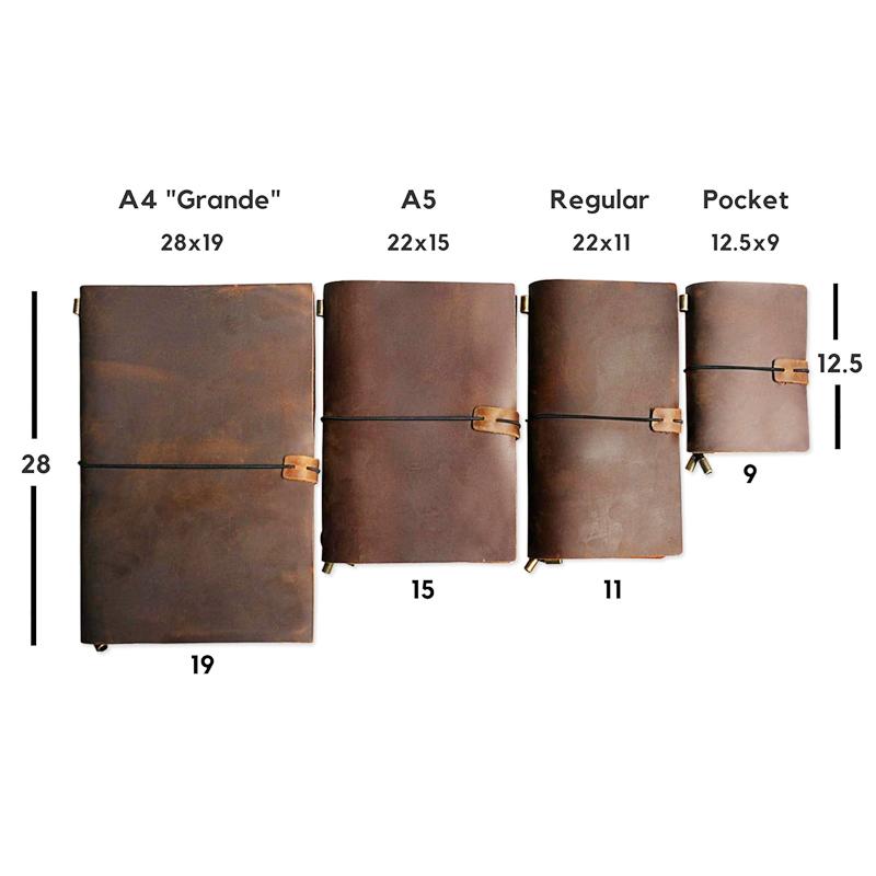 Promotional Diary Genuine Leather Notebook Cover Notebook Recycled Genuine Leather Journals