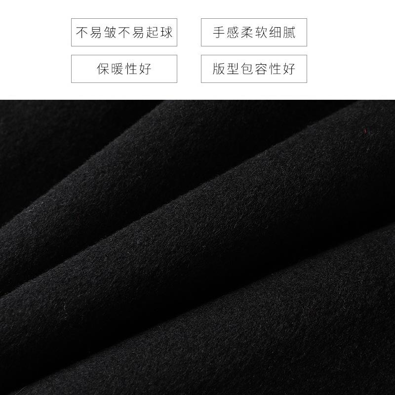 Double-sided Velvet Wool Coat for Women's Autumn and Winter New Over-knee Medium and Long Slim and Thin Wool Coat