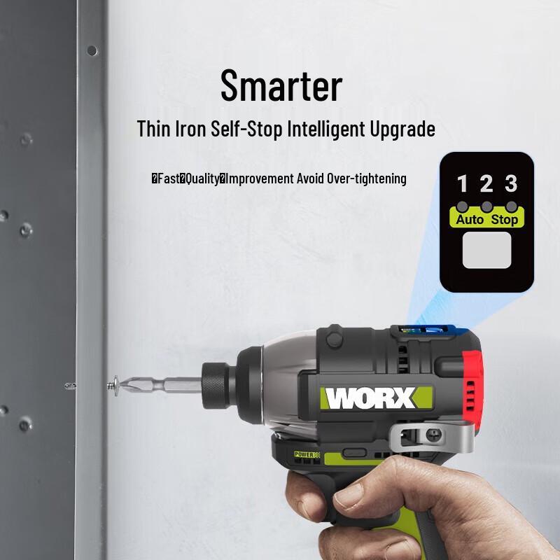 WORX WU132X 12V Brushless Cordless Impact Driver CN plug (adapter included)