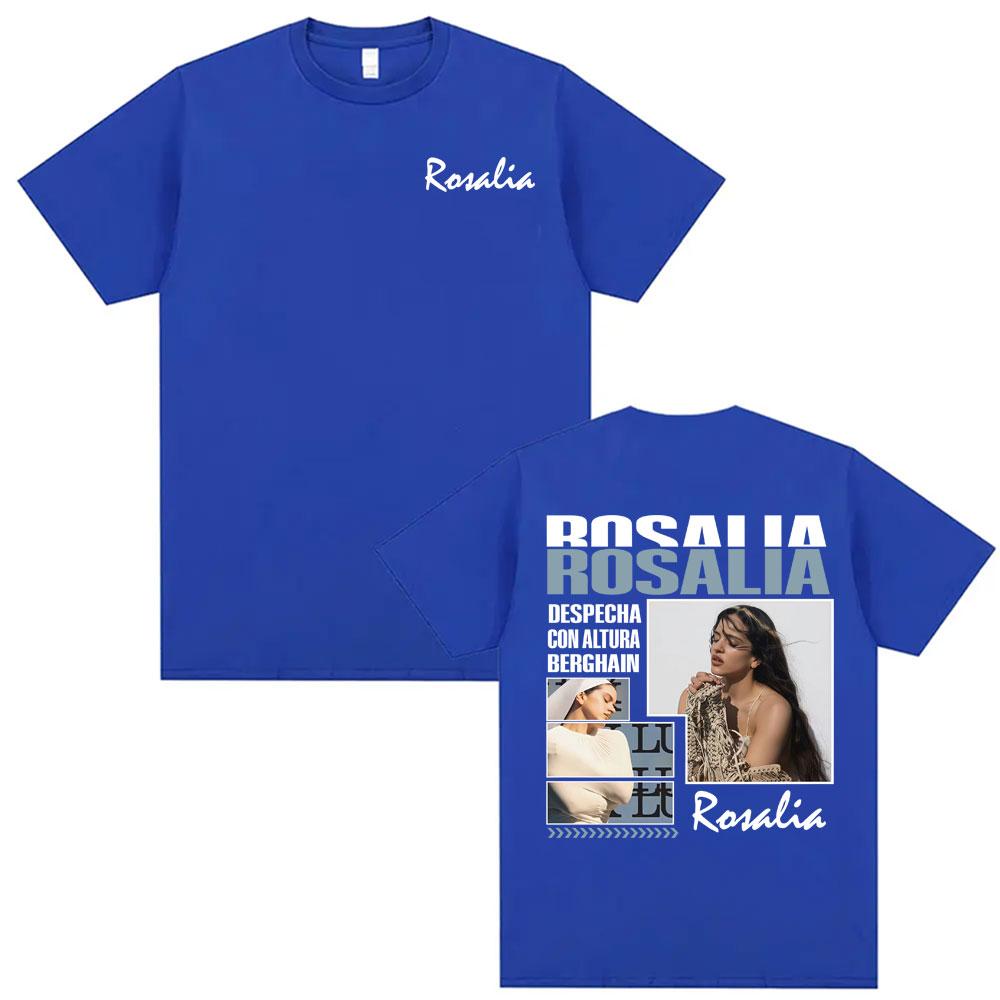 Singer Rosalia LUX New Album Tour Merch Tshirts Men Women Clothing Fashion Summer T Shirt High Quality Casual ONeck Tshirt