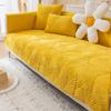 Thick Plush Chaise Lounge Sofa Towel Nordic Universal Corner Couch Cover Non -Slip Removable Sofa Mat For Living Room Multi -Sizes