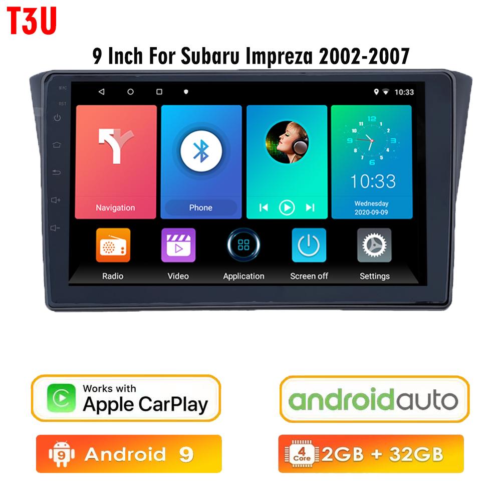 icreative Автомобильное радио для Subaru Impreza GD GG 2002-2007, авторадио, Android, 8 ядер, GPS, 9 дюймов, навигация, мультимедийный плеер, CarPlay
