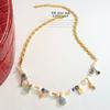 LT-P1369 Trendy Women's Pendant Necklace with Titanium Steel Silver & 18K Gold Plating Heavy Workmanship