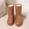 Женские зимние ботинки, новая осенне-зимняя женская обувь, темпераментные, с напуском, утолщенные, удобные, теплые хлопковые ботинки