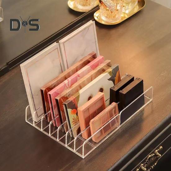 2 шт. Органайзеры для палитр теней для век, стеллажи с 7 отсеками, прозрачные держатели для хранения косметики