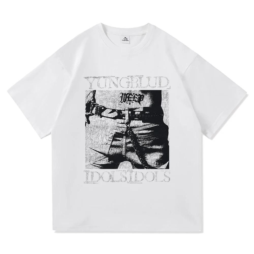 Yungblud Idols Мировой Тур 2026 Футболка Новая Мода Мужская Женская Хип-Хоп Эстетика Крылья Футболка Высокое Качество Крутые Хлопковые Футболки