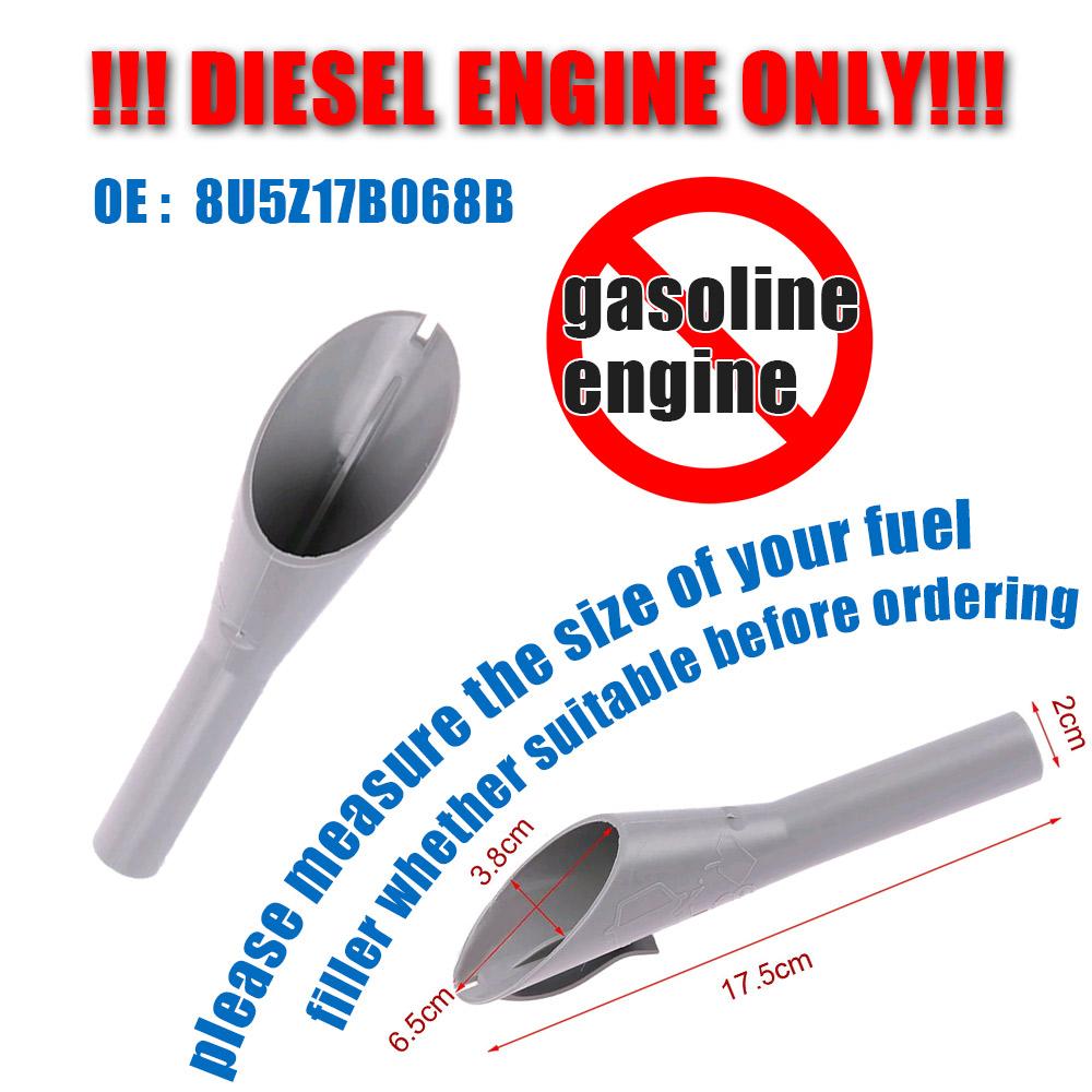 1 шт., воронкообразная трубка топливного фильтра для автомобильных двигателей, топливный бак, крышка воронкообразной трубы, серый носик для Ford Focus F150 8U5Z17B068B