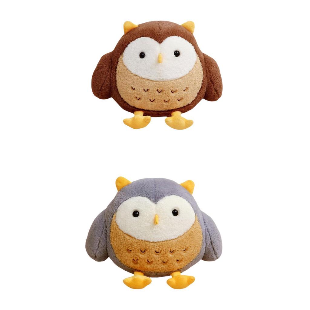 Owl Stuffed Animal Toy Owl Plush Toy Doll Compact Home Decor Huggable Lovely for
