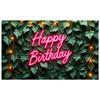 Party Backdrop Natural Leaf Decor Banner Birthday Backdrop Greenery Design Display For Party Photography